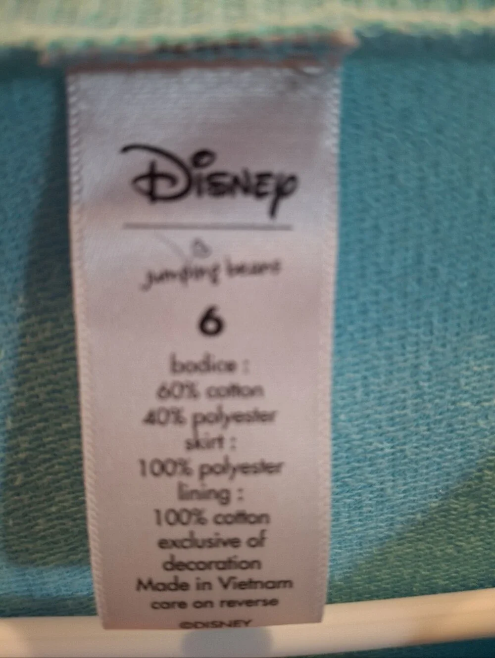 Disney Elsa Aqua/Turquoise Tulle Dress Top